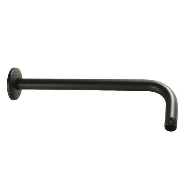 Kingston Brass K112A0 12-Inch Rain Drop Shower Arm, Matte Black K112A0